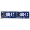 Image 1 : UNUSED SET OF  2 -1970 LICENSE PLATES