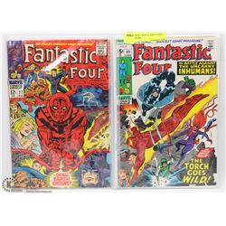 2 FANTASTIC FOUR 12 AND 15 CENT COMICBOOKS
