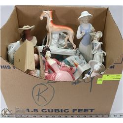 ESTATE BOX OF COLLECTIBLE FIGURINES