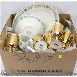 ESTATE BOX OF DISHWARE