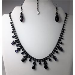 21 - BLACK RHODIUM PLATED NECKLACE