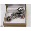 Image 1 : LOT OF 3 MENS SKULL BIKER RINGS