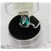 #15-GREEN APATITE GEMSTONE RING