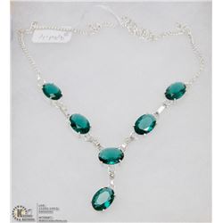 #11-GREEN APATITE GEMSTONE NECKLACE