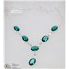 #11-GREEN APATITE GEMSTONE NECKLACE