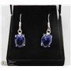 #17-TANZANITE GEMSTONE EARRINGS