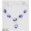 #20-TANZANITE GEMSTONE NECKLACE