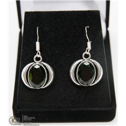 #30-CHROME DIOPSIDE GEMSTONE EARRINGS