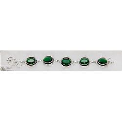 #29-CHROME DIOPSIDE GEMSTONE BRACELET