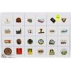 LOT OF 24 TOURIST COLLECTOR PINS