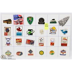 LOT OF 24 VARIETY COLLECTOR PINS