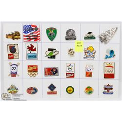 LOT OF 24 VARIETY COLLECTOR PINS