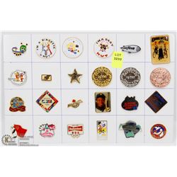 LOT OF 24 VARIETY COLLECTOR PINS