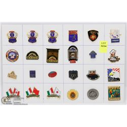 LOT OF 24 VARIETY COLLECTOR PINS