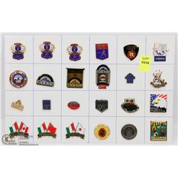 LOT OF 24 VARIETY COLLECTOR PINS