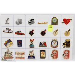 LOT OF 24 VARIETY COLLECTOR PINS