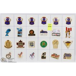 LOT OF 24 VARIETY COLLECTOR PINS