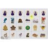 LOT OF 24 VARIETY COLLECTOR PINS