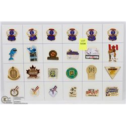 LOT OF 24 VARIETY COLLECTOR PINS