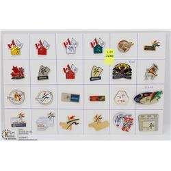 LOT OF 24 WORLDS 2001 PINS