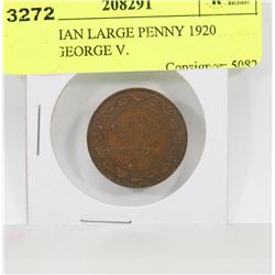 CANADIAN LARGE PENNY 1920 YEAR, GEORGE V.
