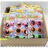 Image 1 : FLAT OF 10 PACKS OF 3 COLORED KIDS GLASSES
