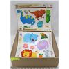 Image 1 : FLAT OF 30 ASSORTED KIDS ROOM SELF ADHESIVE WALL