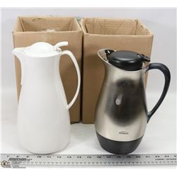 2 PAMPERED CHEF & TRUDEAU COFFEE CARAFES