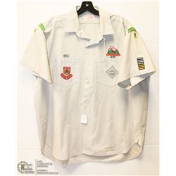 VINTAGE SCOUTS CANADA UNIFORM SHIRT WITH BADGES