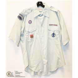 VINTAGE SCOUTS CANADA UNIFORM SHIRT WITH BADGES