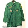 VINTAGE SCOUTS CANADA UNIFORM SHIRT WITH BADGES