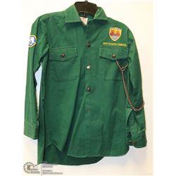VINTAGE SCOUTS CANADA UNIFORM SHIRT WITH BADGES
