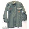 VINTAGE SCOUTS CANADA UNIFORM SHIRT WITH BADGES