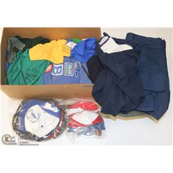 TWO BOXES OF ASSORTED SCOUTS CANADA SHIRTS,