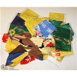 BOX OF SCOUTS CANADA FLAGS AND TENT MARKER