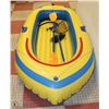 Image 2 : INFLATABLE BOAT WITH OARS AND FOOT PUMP