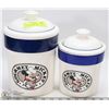 Image 1 : LOT OF 2 VINTAGE DISNEY MICKEY MOUSE GOURMET JARS