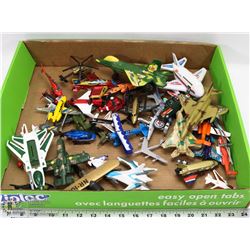 FLAT WITH ASSORTED PLANES INCL HOTWHEELS MADE