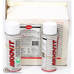 BOX OF 12 MOOVIT LUBRICANT SPRAY CANS