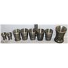 Image 1 : 8 PIECES OF DECORATED FRIELING ZINN 95% PEWTER