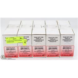 10 BOXES OF FLAT WOOD SCREWS ASSORTED SIZE