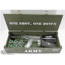 RARE, LIMITED # ARMY VODKA  AK47 SET WITH 6-