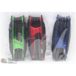 BAG OF 3 ALLAN KEY TOOLS , EACH WITH DIFFERENT