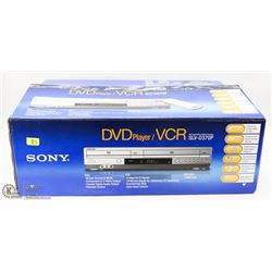 NEW IN BOX SONY DVD & VHS COMBO PLAYER W/REMOTE