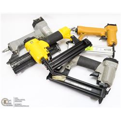 LOT OF 4 ASSORTED AIR NAILERS