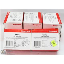 LOT OF 8 HONEYWELL 2 TONE SIRENS, HOUSEHOLD