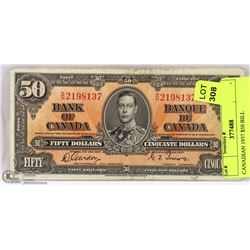 CANADIAN 1937 $50 BILL