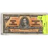 Image 1 : CANADIAN 1937 $50 BILL