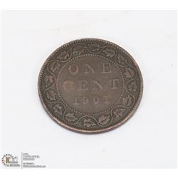 1901 CANADIAN LARGE PENNY.