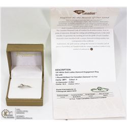 10K WHITE GOLD AND CANADIAN DIAMOND